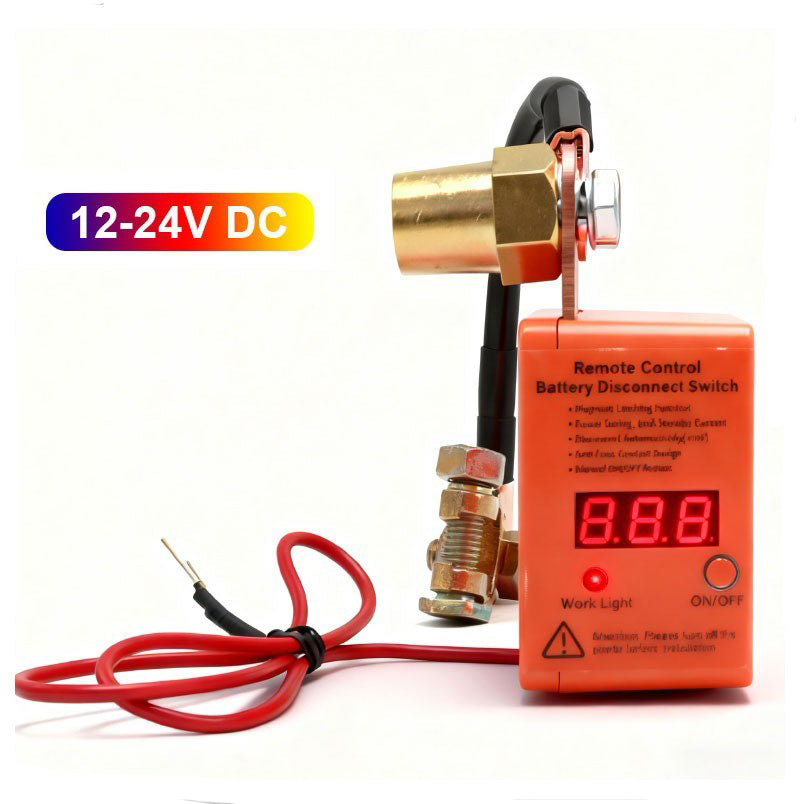قاطع بطارية 12V/24V مع شاشة الفولطاج